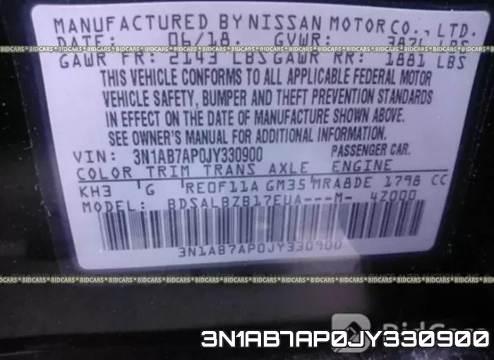 3N1AB7AP0JY330900 фото 10