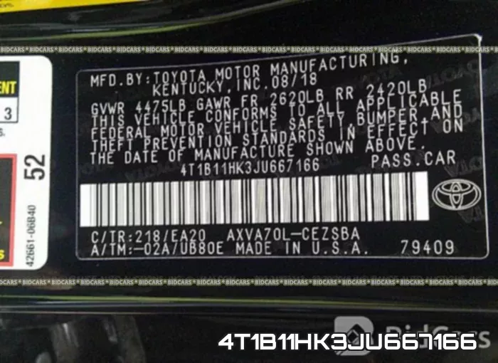 4T1B11HK3JU667166 фото 10