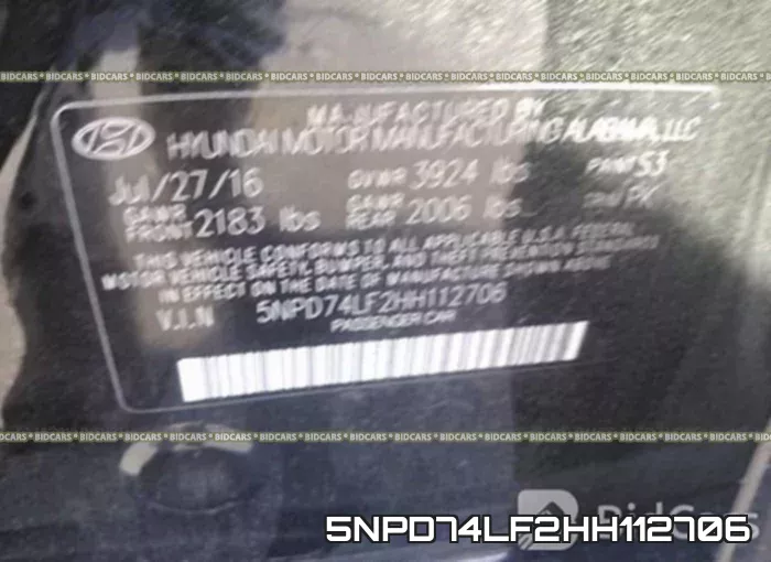 5NPD74LF2HH112706 фото 10