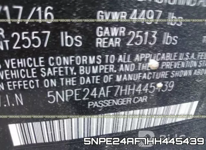 5NPE24AF7HH445439 фото 10