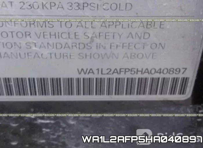 WA1L2AFP5HA040897 фото 10
