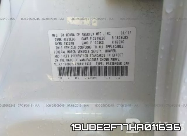 19UDE2F77HA011636 фото 10