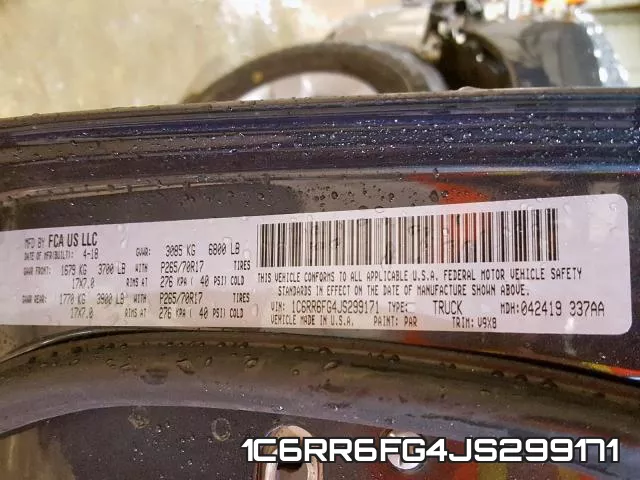 1C6RR6FG4JS299171 фото 2