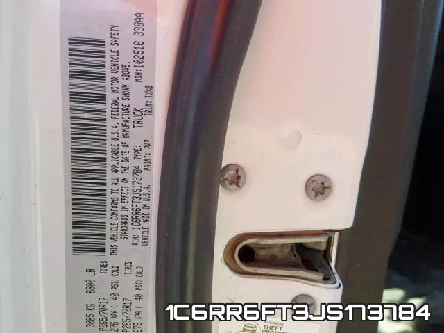 1C6RR6FT3JS173784 фото 2