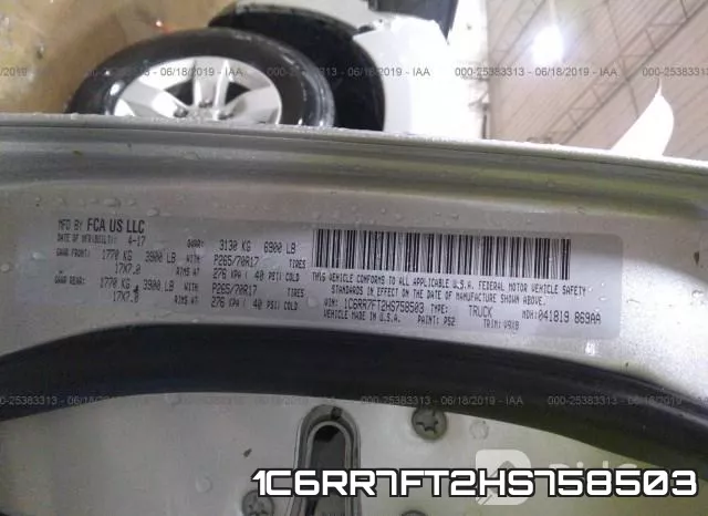 1C6RR7FT2HS758503 фото 9