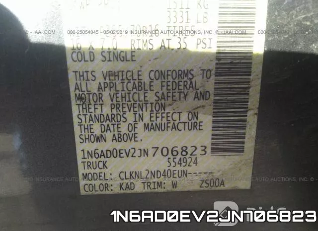 1N6AD0EV2JN706823 фото 10