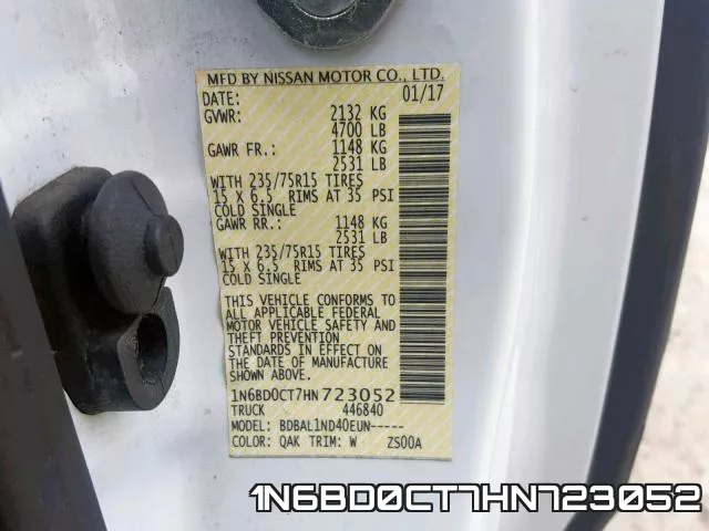 1N6BD0CT7HN723052 фото 2