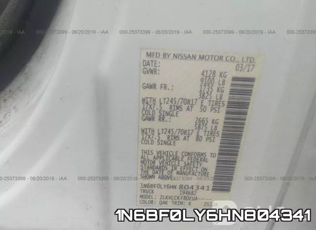1N6BF0LY6HN804341 фото 10
