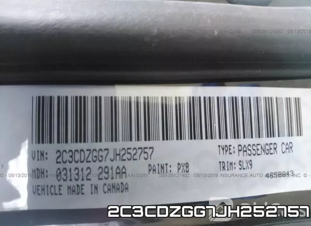 2C3CDZGG7JH252757 фото 10