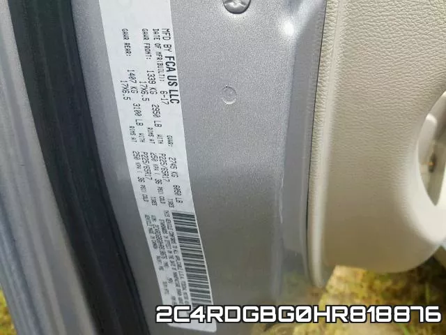 2C4RDGBG0HR818876 фото 2
