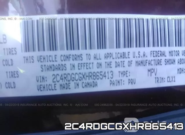 2C4RDGCGXHR865413 фото 10