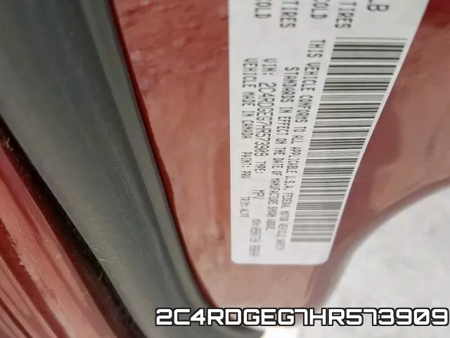 2C4RDGEG7HR573909 фото 2