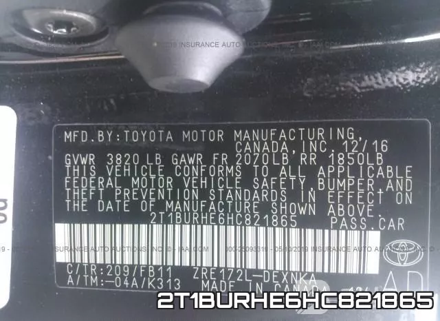 2T1BURHE6HC821865 фото 10