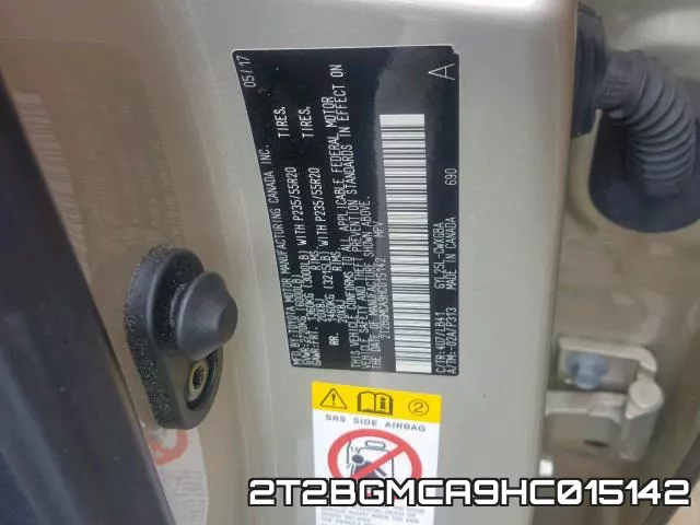2T2BGMCA9HC015142 фото 2