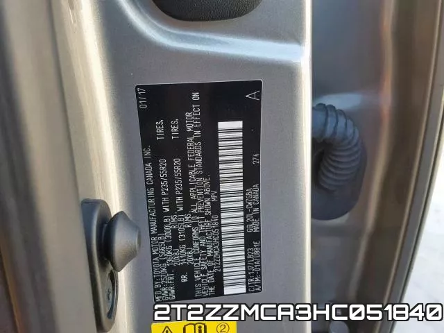 2T2ZZMCA3HC051840 фото 2