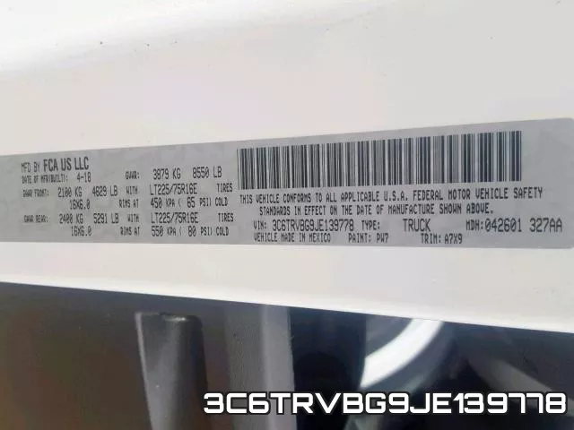 3C6TRVBG9JE139778 фото 2