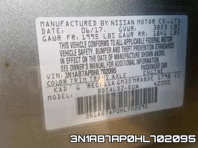 3N1AB7AP0HL702095 фото 2
