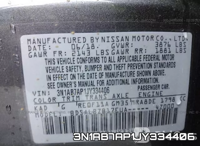 3N1AB7AP1JY334406 фото 10