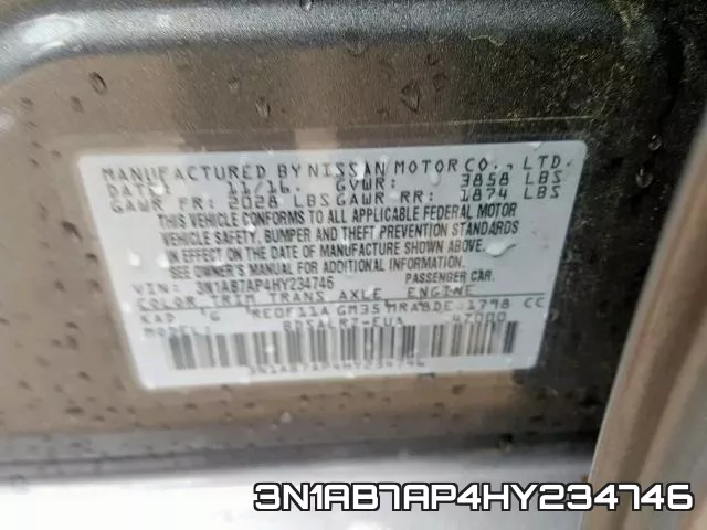 3N1AB7AP4HY234746 фото 2