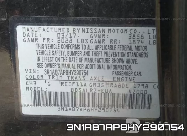 3N1AB7AP8HY290754 фото 9