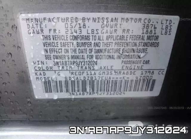 3N1AB7AP9JY312024 фото 9