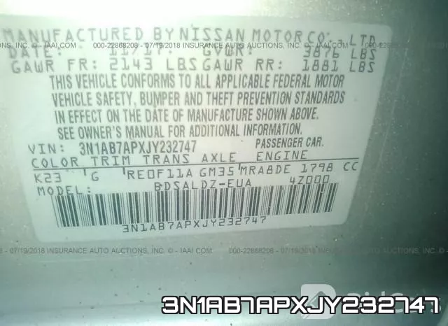 3N1AB7APXJY232747 фото 10