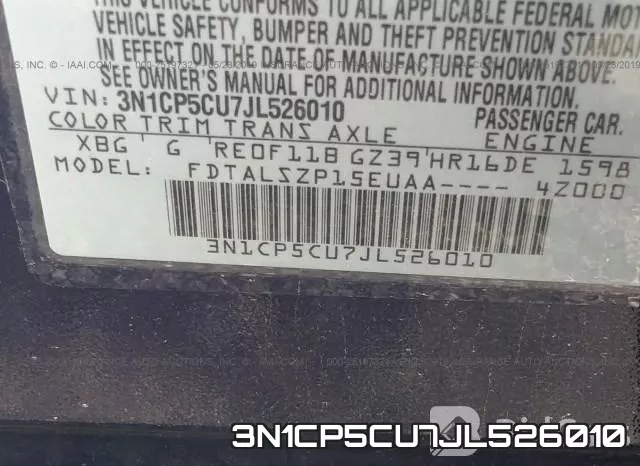 3N1CP5CU7JL526010 фото 10
