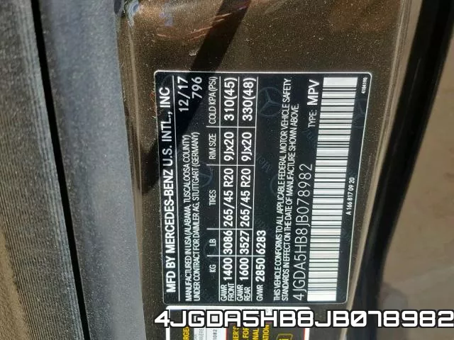 4JGDA5HB8JB078982 фото 2