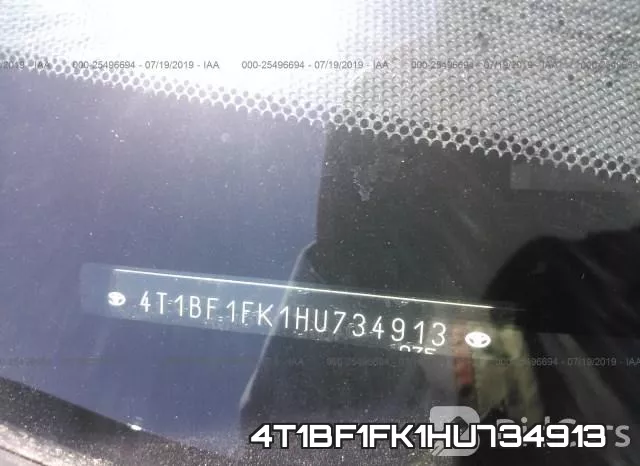 4T1BF1FK1HU734913 фото 10