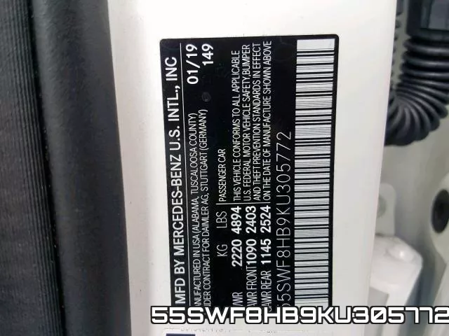 55SWF8HB9KU305772 фото 2
