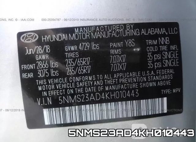 5NMS23AD4KH010443 фото 10