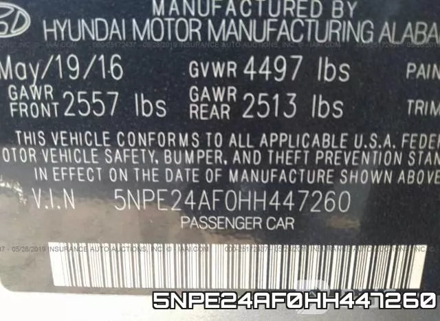 5NPE24AF0HH447260 фото 10
