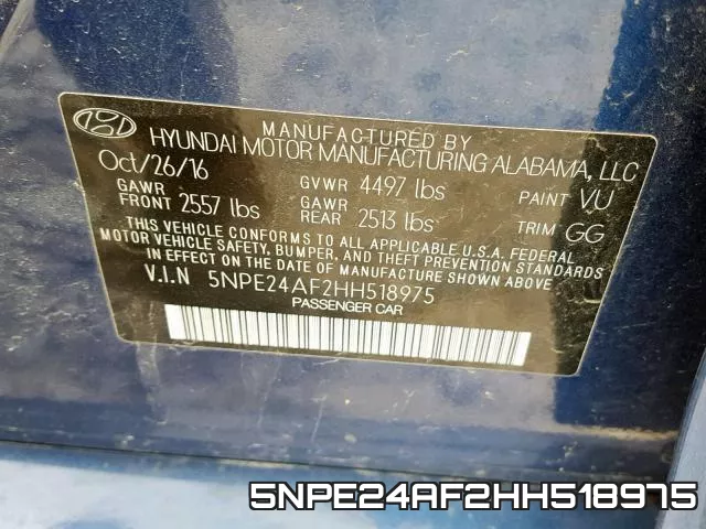 5NPE24AF2HH518975 фото 2
