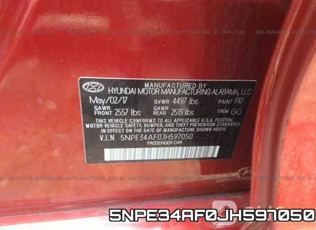 5NPE34AF0JH597050 фото 10