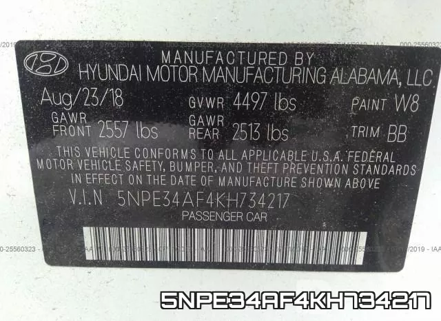 5NPE34AF4KH734217 фото 10