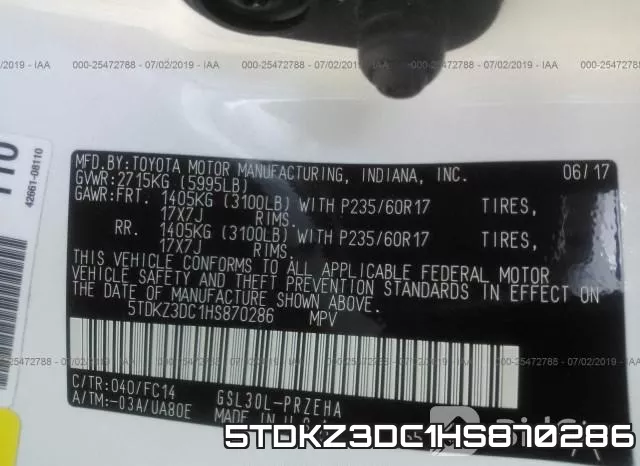 5TDKZ3DC1HS870286 фото 10