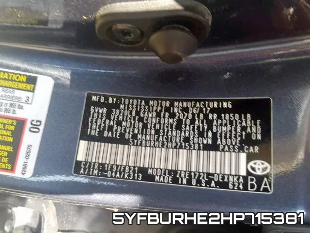 5YFBURHE2HP715381 фото 2