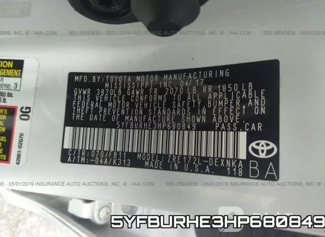 5YFBURHE3HP680849 фото 10