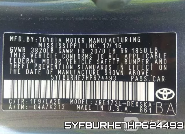 5YFBURHE7HP624493 фото 10
