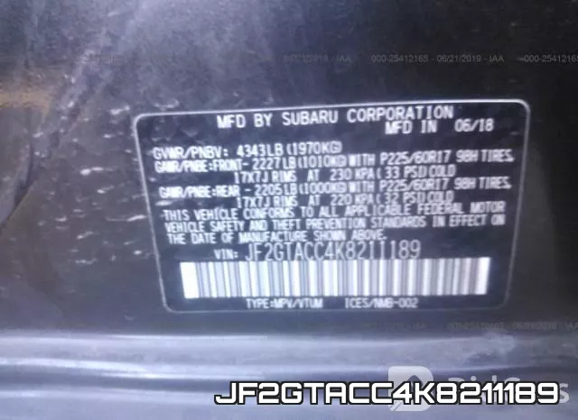 JF2GTACC4K8211189 фото 9