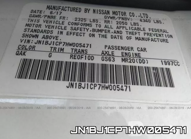 JN1BJ1CP7HW005471 фото 10