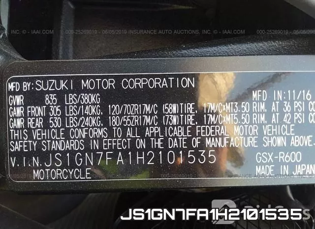 JS1GN7FA1H2101535 фото 2
