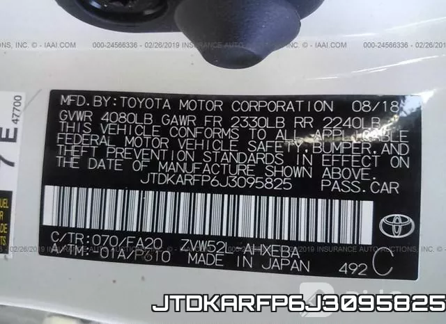 JTDKARFP6J3095825 фото 10