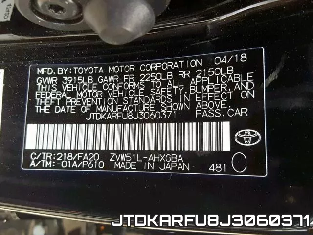 JTDKARFU8J3060371 фото 2