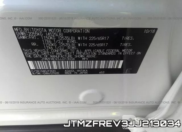 JTMZFREV3JJ213034 фото 10