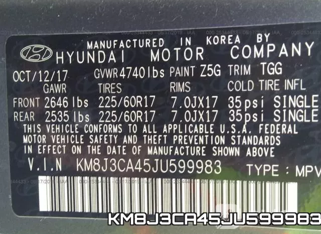 KM8J3CA45JU599983 фото 9