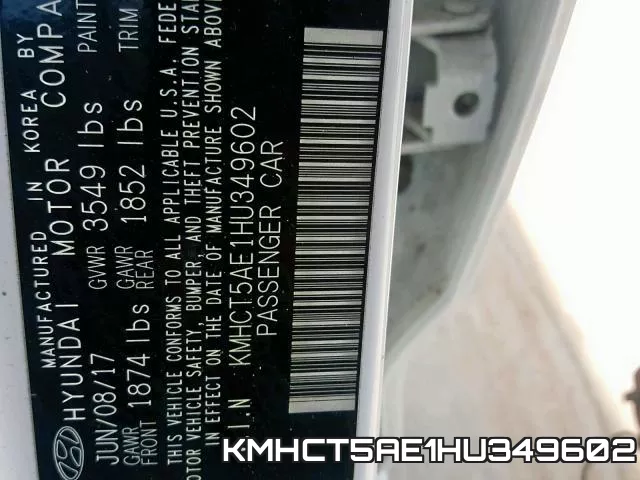 KMHCT5AE1HU349602 фото 2