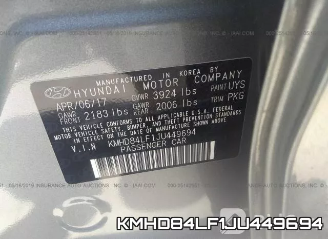 KMHD84LF1JU449694 фото 10