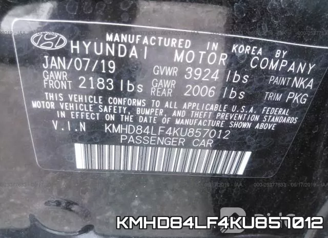 KMHD84LF4KU857012 фото 10