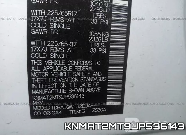 KNMAT2MT9JP536143 фото 10